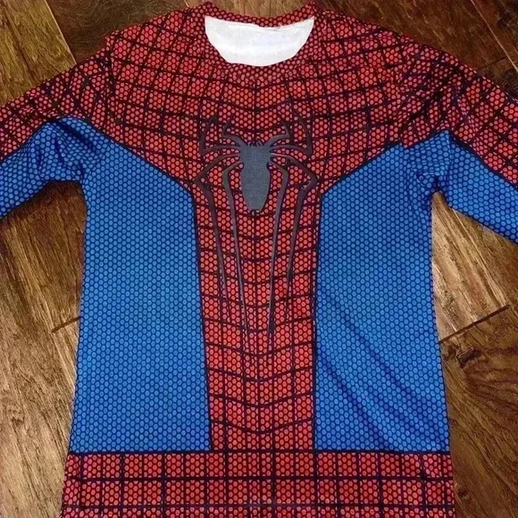 Marvel Spider-Man Long Sleeve Tee - Red and Blue - Picture 3 of 4